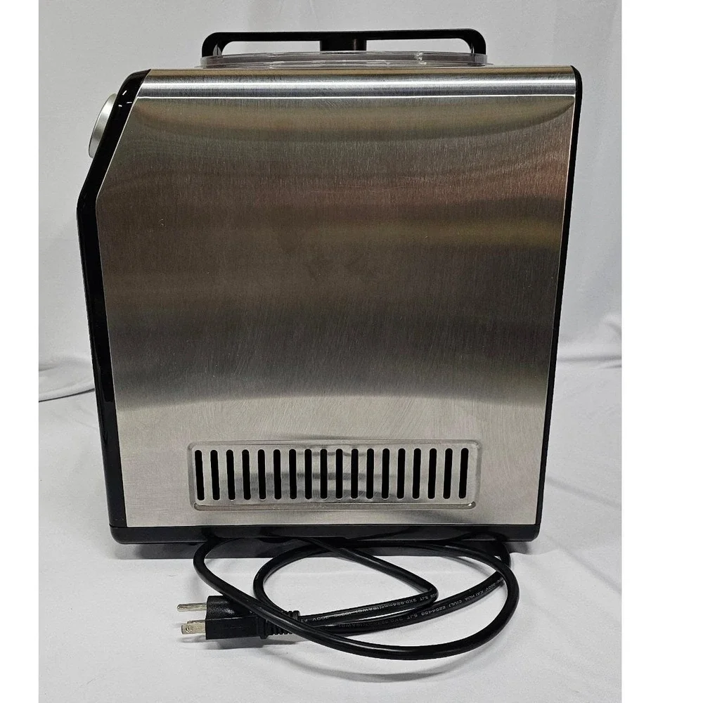 VEVOR‎ Automatic Ice Cream Maker with Compressor 1.5qt Stainless Steel Black